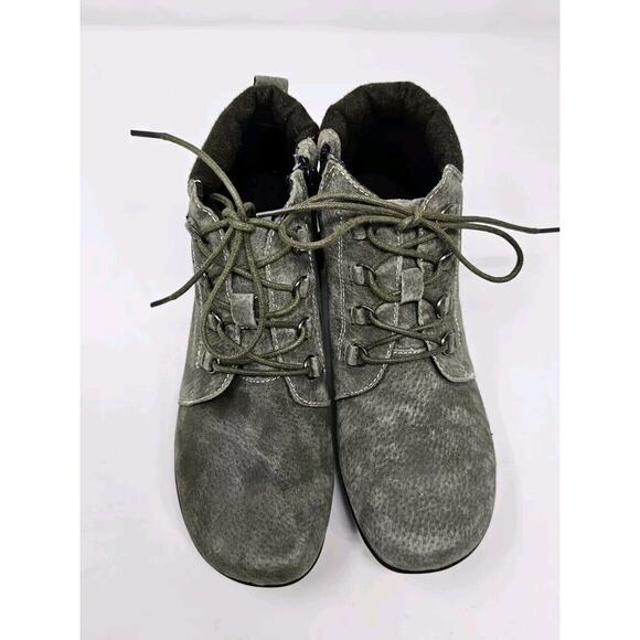 Propet Boots Womens 7N (AA) Delaney Lace Up Orthotic Diabetic Suede Gray WFV002S - Picture 4 of 10